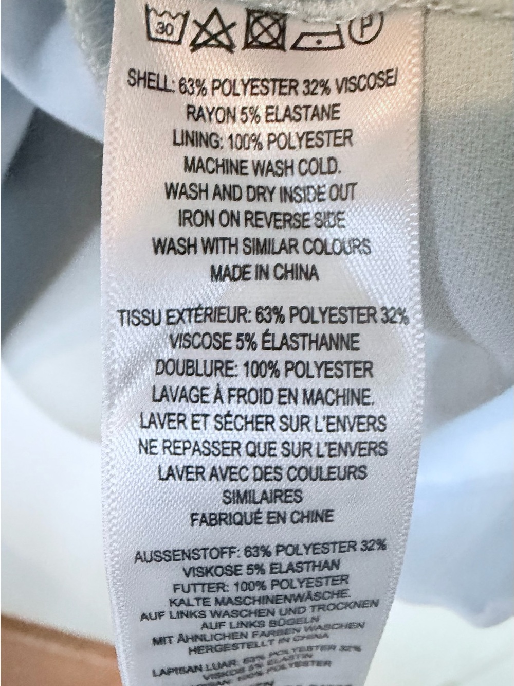 French Connection Whisper Belted Straight Neck Dress Light Dream Blue Size 8 NWT - Picture 8 of 16